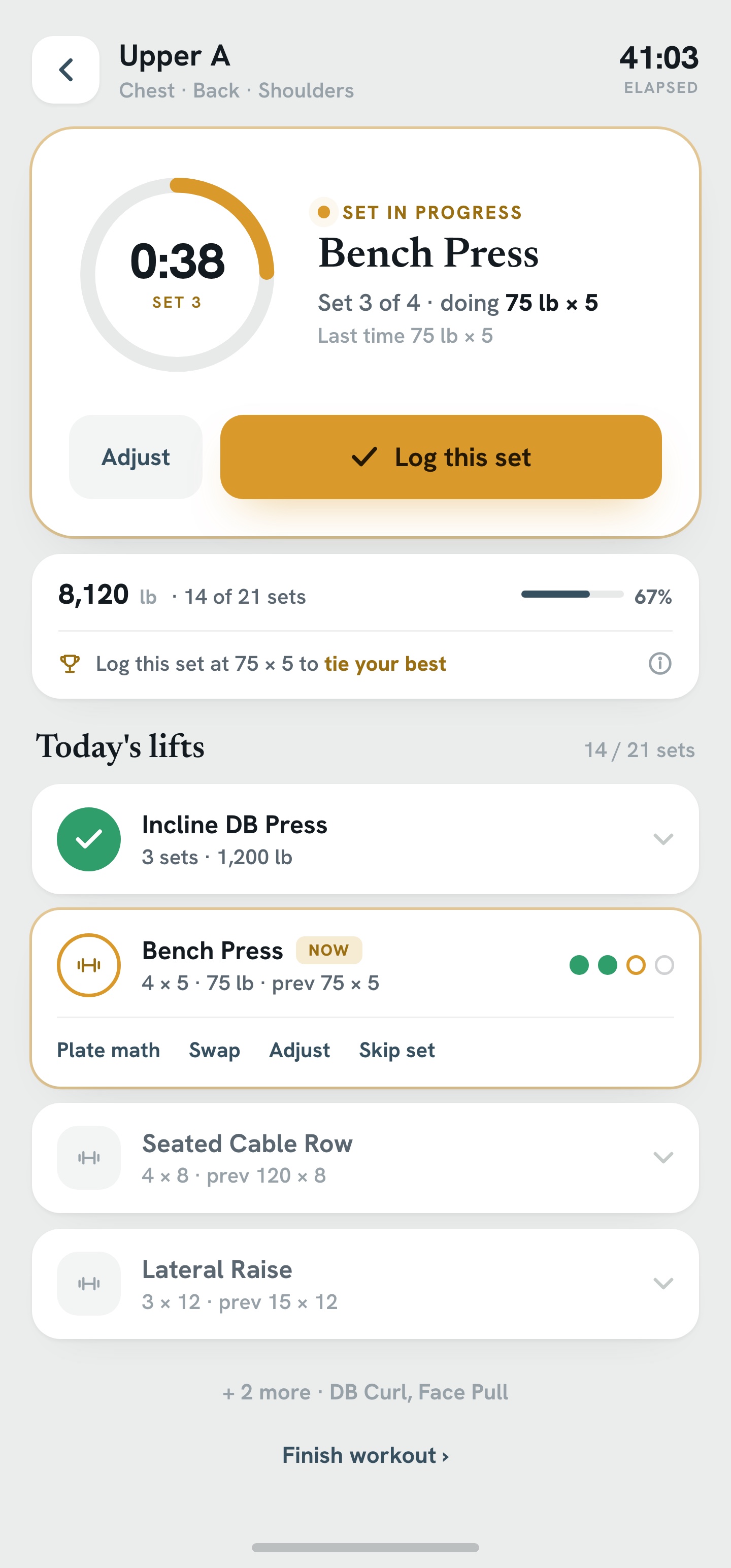 Move: set logging with PRs from your own history.